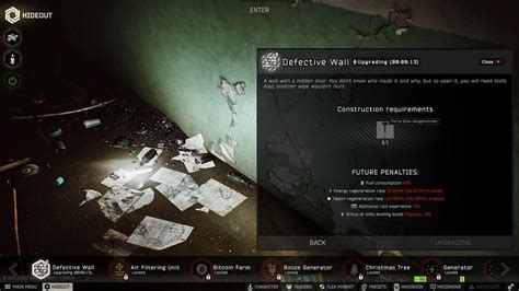 How to break the defective wall in Escape from。